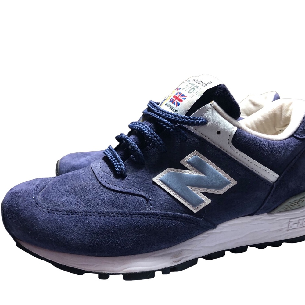 Very Rare New Balance 576 Made In UK Blue Suede Brand New Sneakers